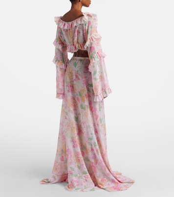 Clara花卉加长半身裙 | Bananhot