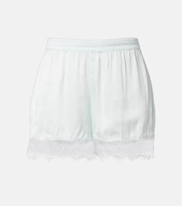 Shorts Doris aus Satin mit Spitze | Poupette St Barth