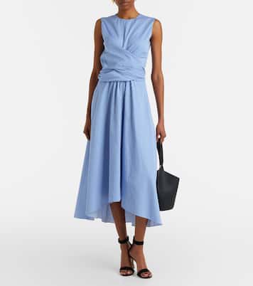 Vestido midi Penny de algodón a rayas | Altuzarra