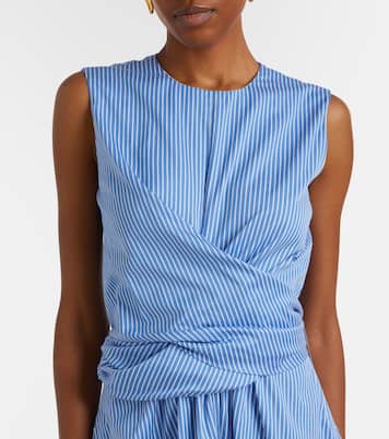 Vestido midi Penny de algodón a rayas | Altuzarra