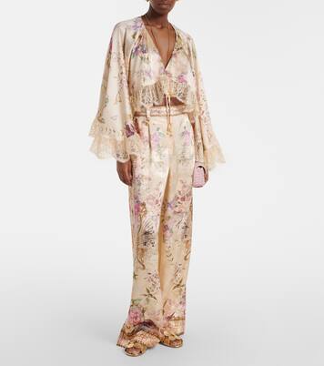 Printed wide-leg pants | Camilla