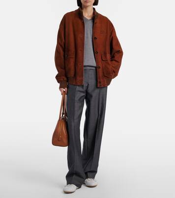 Mohair and wool wide-leg pants | Miu Miu