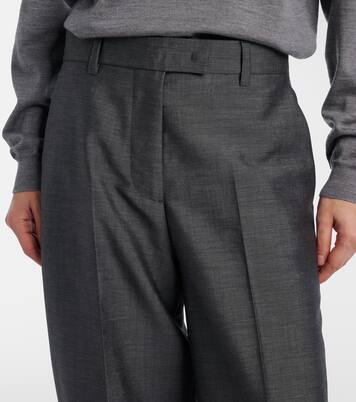 Mohair and wool wide-leg pants | Miu Miu