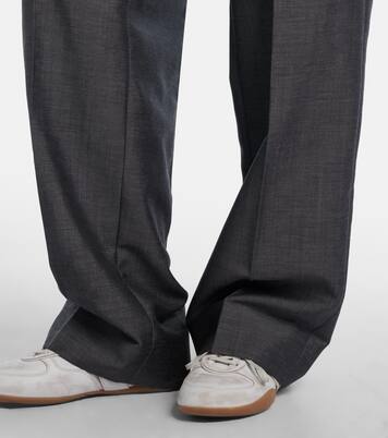 Mohair and wool wide-leg pants | Miu Miu