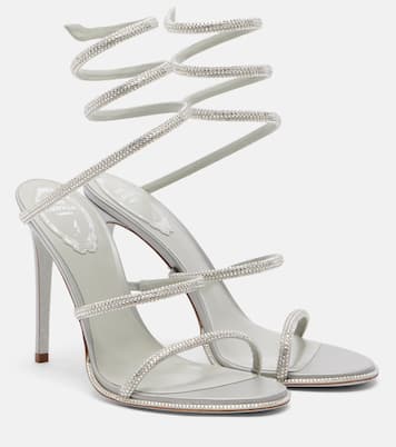 Cleo embellished satin sandals | Rene Caovilla