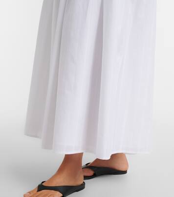 Maxikleid Ama aus Baumwollpopeline | Loulou de Saison
