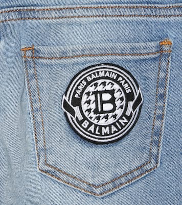 patch denim jeans | Balmain Kids