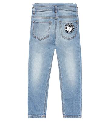 patch denim jeans | Balmain Kids