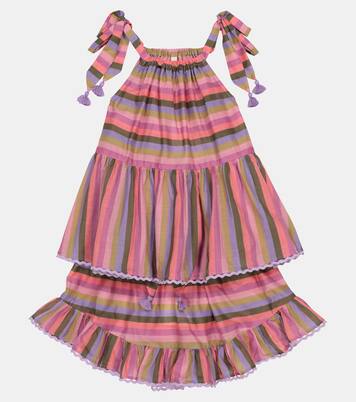 Poppy striped cotton voile miniskirt | Zimmermann Kids