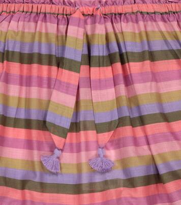 Poppy striped cotton voile miniskirt | Zimmermann Kids
