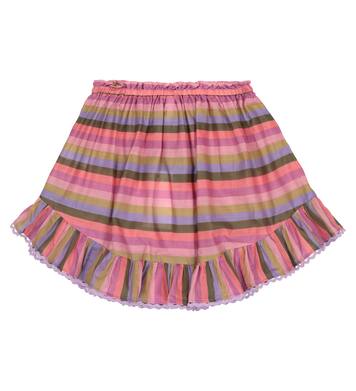 Poppy striped cotton voile miniskirt | Zimmermann Kids