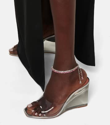 Fußkettchen mit Kristallen | Amina Muaddi