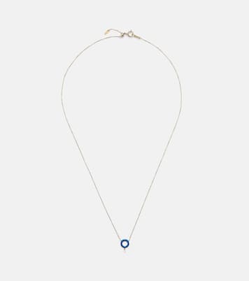 18kt gold chain necklace with white diamond | Persée