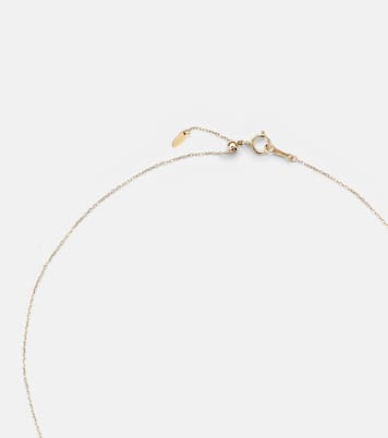 18kt gold chain necklace with white diamond | Persée