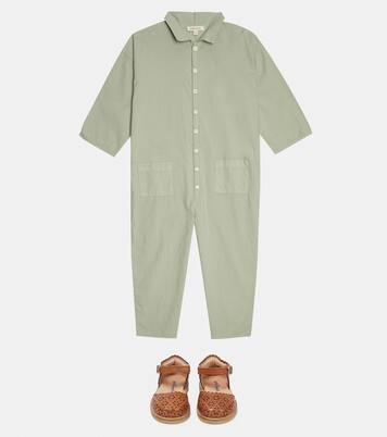 Cosmos cotton jumpsuit | Caramel