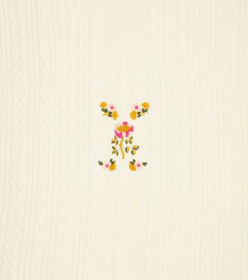 Baby Louna cable-knit cotton blanket | Louise Misha