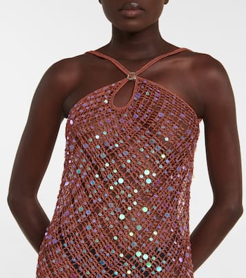 Robe en crochet à sequins | Coperni