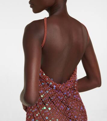 Robe en crochet à sequins | Coperni