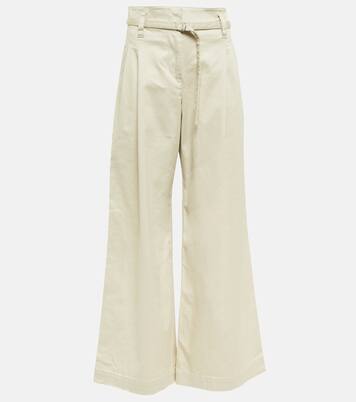 High-Rise-Hose aus Twill | Proenza Schouler