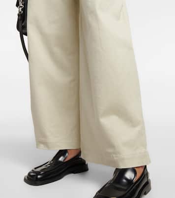 High-Rise-Hose aus Twill | Proenza Schouler