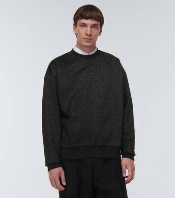 Metallic crewneck sweater | Jil Sander