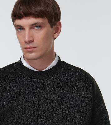 Metallic crewneck sweater | Jil Sander
