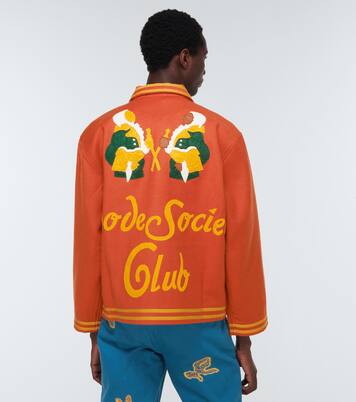 Society Club wool blouson jacket | Bode