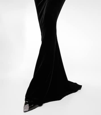 Verzierte Robe aus Samt | Alessandra Rich