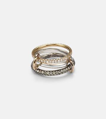 Anillos unidos Scorpio de oro de 18 ct con diamantes | Spinelli Kilcollin