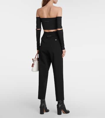 Cropped-Top aus Jersey | MM6 Maison Margiela
