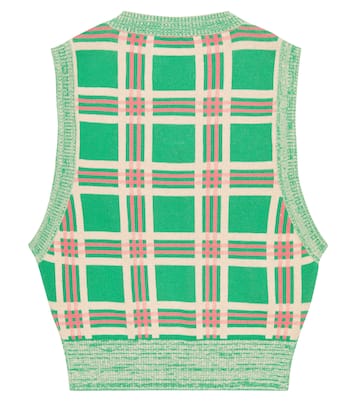 Pull sans manches en jacquard de coton | The Animals Observatory