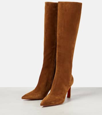 Condora Botta 85 suede knee-high boots | Christian Louboutin