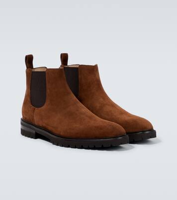 Bottines Chelsea Brompton en daim | Manolo Blahnik