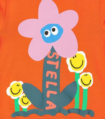 Floral cotton jersey sweatshirt | Stella McCartney Kids