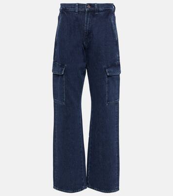 Tess Cargo high-rise straight jeans | 7 For All Mankind