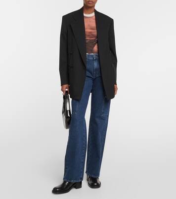 Tess Cargo high-rise straight jeans | 7 For All Mankind