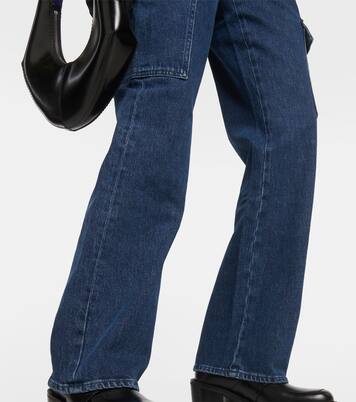Tess Cargo high-rise straight jeans | 7 For All Mankind