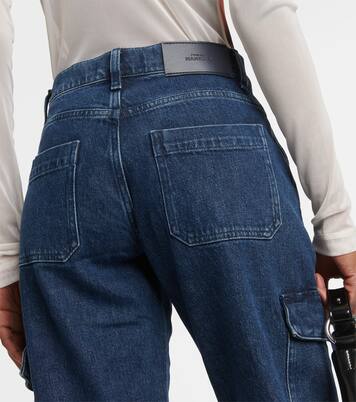 Tess Cargo high-rise straight jeans | 7 For All Mankind