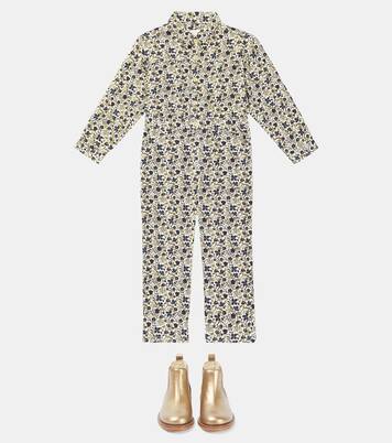 Bertie floral corduroy jumpsuit | Bonpoint