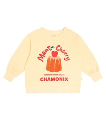 Mont Cherry cotton jersey sweatshirt | Tinycottons