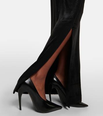 Cutout velvet maxi dress  | Nensi Dojaka