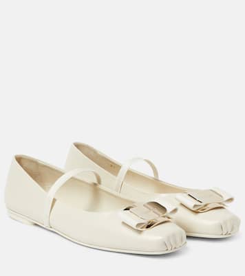 Zina leather ballet flats | Ferragamo