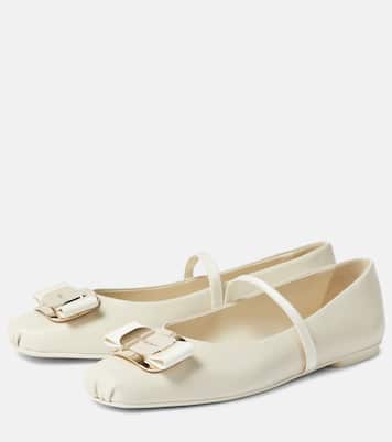 Zina leather ballet flats | Ferragamo