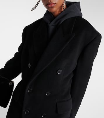 Mantel Cinched aus einem Kaschmirgemisch | Balenciaga