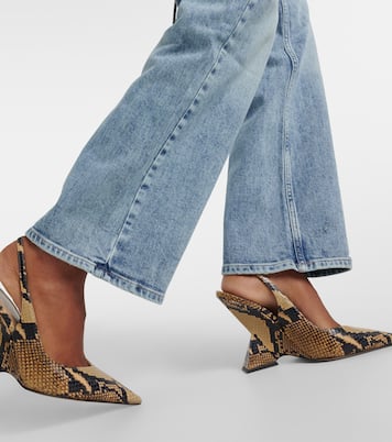 New Alexxis high-rise wide-leg jeans | AG Jeans