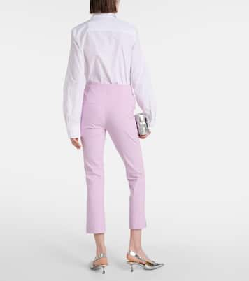 Pantaloni slim cropped Kean a vita alta | Veronica Beard
