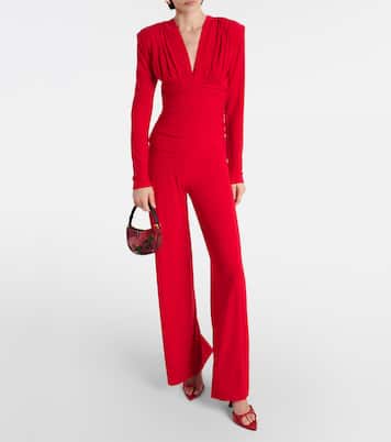 Draped wide-leg jumpsuit | Norma Kamali