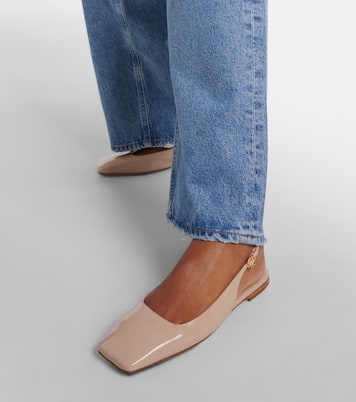 Bailarinas destalonadas de charol | Gianvito Rossi