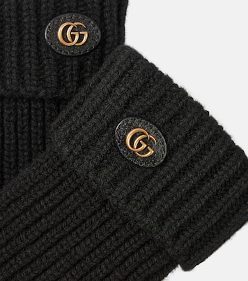 Double G wool and cashmere gloves | Gucci
