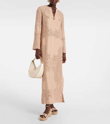 Espadrille-Sandalen Rockstud aus Metallic-Leder | Valentino Garavani